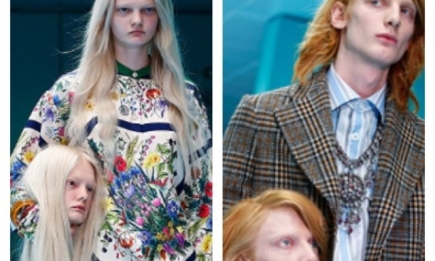 "Я художник, я так вижу!": модели Gucci вышли на подиум со своими головами в руках