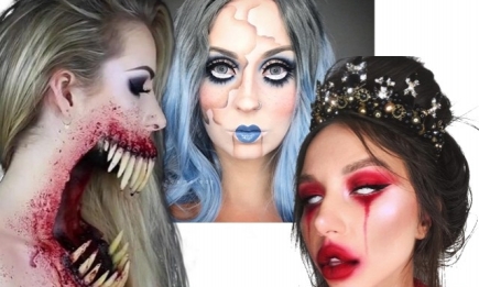 Креативные идеи макияжа на Хеллоуин из Инстаграм