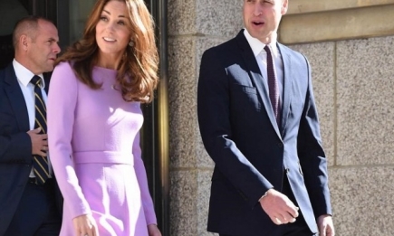 Кейт Миддлтон и принц Уильям совершили первую официальную поездку после рождения третьего ребенка (ФОТО)