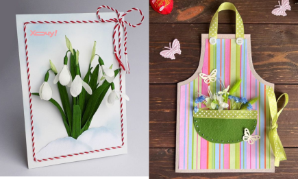 Объемная открытка для мамы на 8 Марта: мастер-класс для детей от 5 лет (ФОТО)