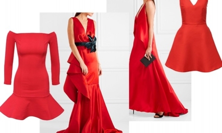 В чем встречать Новый год: 16 красных платьев на любой вкус