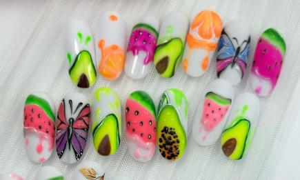 Маникюр с фруктами: ультрамодные ногти на июнь (ФОТО, ВИДЕО)