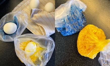 Краситель и горсть риса: крутой способ создания оригинальных пасхальных яйц на Пасху