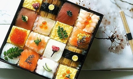Съедобная мозаика: в социальных сетях новый тренд – суши, которые нужно выложить в узор