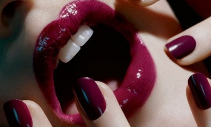 Осенний поцелуй: винная гамма в макияже губ. Фотогалерея