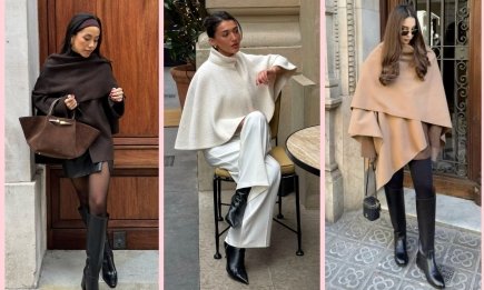 Пончо — модный тренд осени 2025, который сделает ваши образы женственными и изысканными (ФОТО)