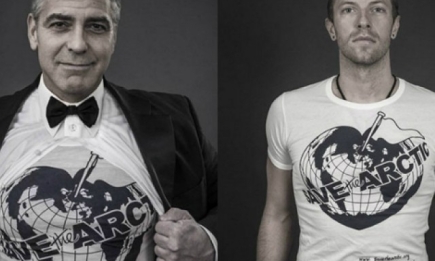 Джордж Клуни и Крис Мартин стали героями фотосессии Спасите Арктику