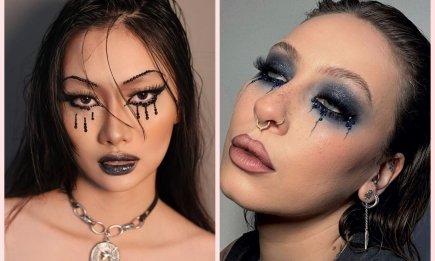 "Заплаканный" макияж — тренд с TikTok, который станет идеальным образом на Хэллоуин: фото и видео