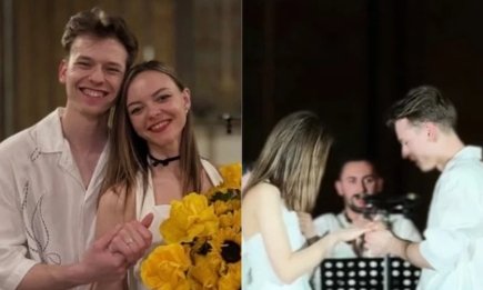 Участник хора "Гомон" признался любимой во время концерта в США (ВИДЕО)