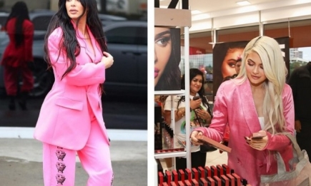 Total-pink: Ким Кардашьян скопировала образ младшей сестры (ФОТО+ГОЛОСОВАНИЕ)