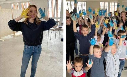 До слез... Тина Кароль встретилась с украинскими детьми-сиротами, которых эвакуировали из Краматорска (ВИДЕО)
