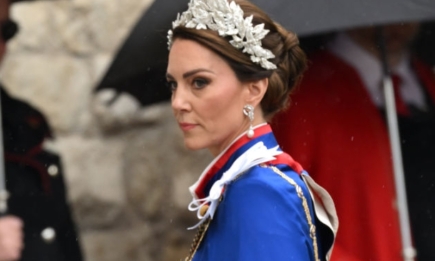 Кейт Міддлтон прибула на коронацію Чарльза III у вбранні, інкрустованому діамантами (ФОТО)