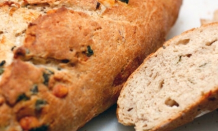 Хлеб со шпинатом и фетой от Юлии Высоцкой