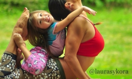 Практикующие йогу мама и 4-летняя дочка стали звездами Instagram
