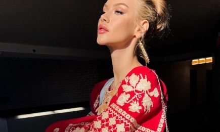 Мисс Украина Вселенная Виктория Апанасенко показала свою лучшую вышиванку (ФОТО)