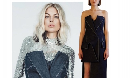 Вдохновение дня: Ферги надела платье украинского дизайнера ELENAREVA