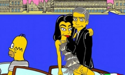 Свадьбу Джорджа Клуни изобразили в Симпсонах