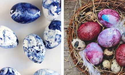 С помощью риса или салфетки: как красиво покрасить яйца на Пасху?