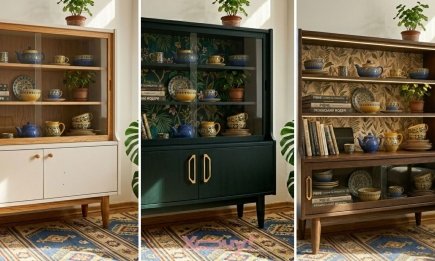 Не спешите выбрасывать наследство бабушки: как превратить старый советский сервант в стильный арт-объект
