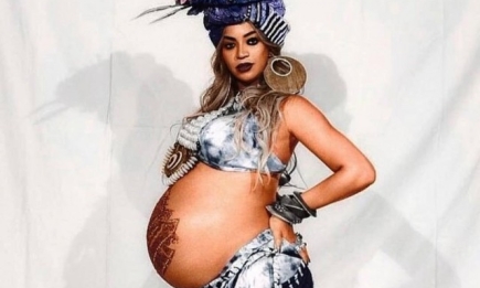 Вот-вот родит: Бейонсе показала огромный беременный животик на вечеринке в африканcком cтиле (ФОТО)