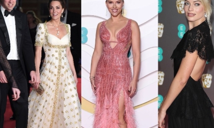Почти голая Лили-Роуз Депп, декольте Скарлетт Йоханссон и старое платье Кейт Миддлтон: обзор нарядов BAFTA-2020 (ФОТО)