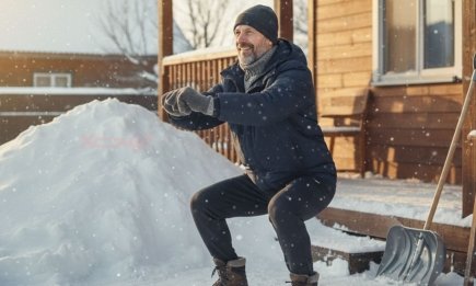 Не делайте себе хуже: как правильно чистить снег, чтобы не "выключить" спину в неделю