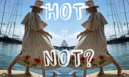 Голосуем! Hot or not: Ксения Собчак в платье украинского дизайнера Наташи Зинько