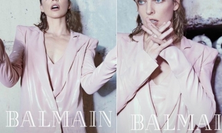 Мила Йовович стала лицом новой рекламной кампании Balmain