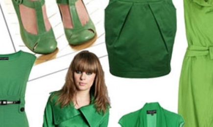 На пике моды: все оттенки зеленого