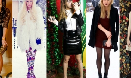 Рождественские образы модных блоггеров