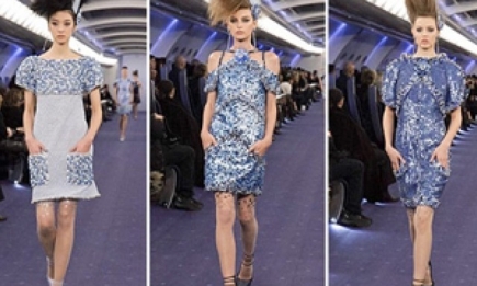 Модный дом Chanel показал шоу в самолете