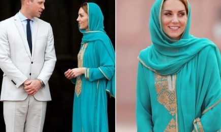 Кейт и Уильям посетили мечеть в Лахоре: герцогиня принимает комплименты