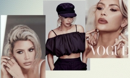 Не узнать: сдержанная и элегантная Ким Кардашьян в шестой раз появилась на обложке Vogue