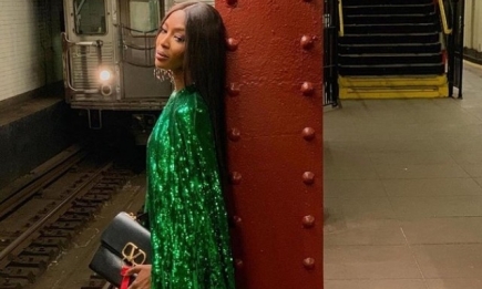 Наоми Кэмпбелл стала героиней пикантной съемки в метро (ФОТО)