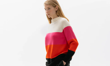 Весняна колекція кольорових светрів O'KRYK: яскраві комбінації широкої смужки