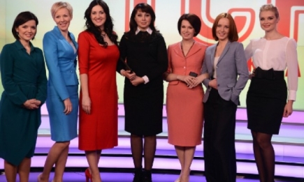 Семь женщин-телеведущих презентовали новую студию ТСН