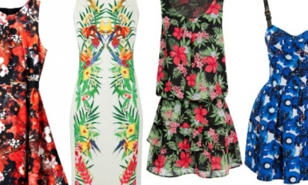 Модные платья в цветочек сезона весна-лето 2013