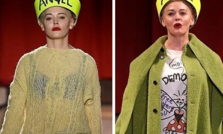 Роуз Макгоуэн стала героиней модного показа в Лондоне (ФОТО+ВИДЕО)