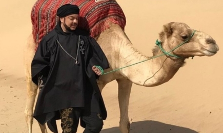 Как отдыхают звезды: Киркоров в образе бедуина ездит в Эмиратах на верблюде (ФОТО+ВИДЕО)
