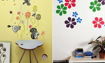 Декорируем детскую комнату наклейками на стену