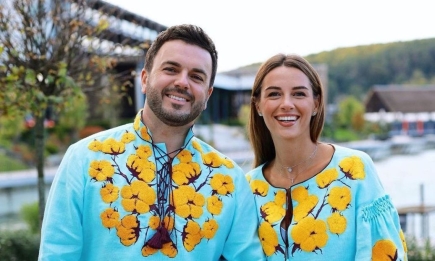 "У сукні за більш ніж 11 тисяч гривень": подружжя Решетніків  показалося у дизайнерських вишиванках (ФОТО)