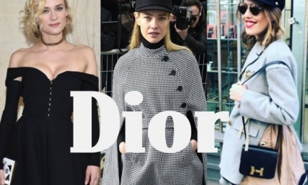 Первая кутюрная коллекция Dior, созданная женщиной для женщин: ретро-образы Собчак, Водяновой, Дианы Крюгер и других звезд