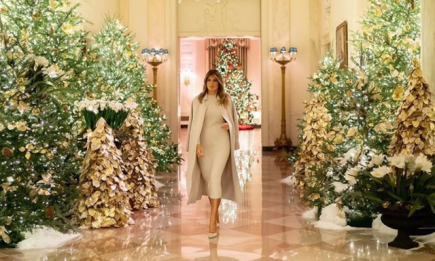 К Рождеству готовы: Мелания Трамп показала шикарное убранство Белого дома (ВИДЕО)