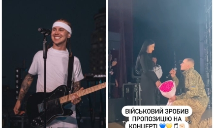 "Невозможно сдержать слезы" — украинский военный сделал предложение своей девушке на концерте Пивоварова (ВИДЕО)
