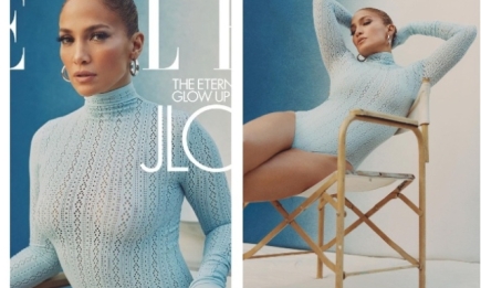 Дженнифер Лопес украсила обложку американского Elle (ФОТО)
