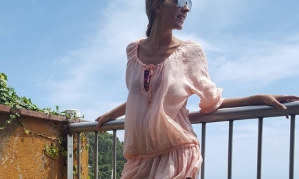 Катя Осадчая беременна или стала новой "жертвой" блестящего платья