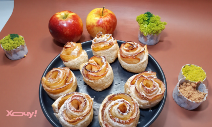 Самый красивый десерт из нескольких продуктов: как приготовить розочки очень просто (ВИДЕО)