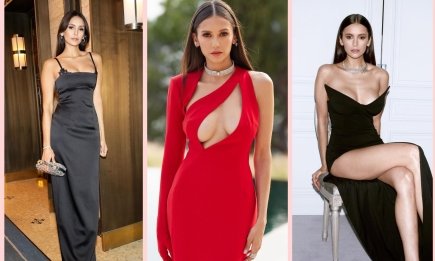 Опасное декольте и красный цвет: лучшие образы Нины Добрев — звезды сериала "Дневники вампира" (ФОТО)