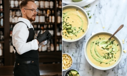 Кукурузный крем-суп с авокадо: рецепт шеф-повара Ивана Булавина