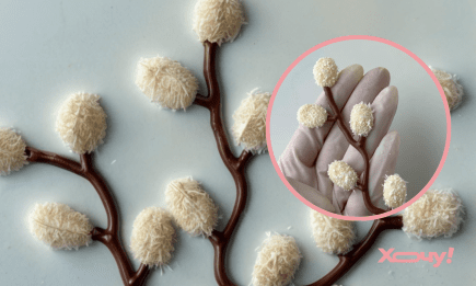 Ніжний весняний декор для пасочок своїми руками: як зробити шоколадні вербові котики за 5 хв (ВІДЕО)